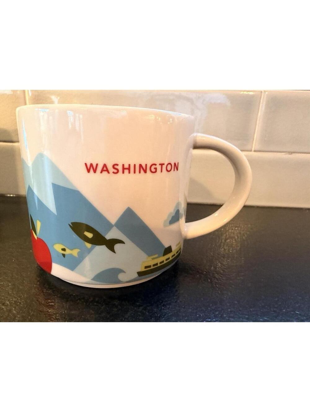 Starbucks Washington State Coffee Mug 2016 YOU ARE HERE Collector Series 14 oz